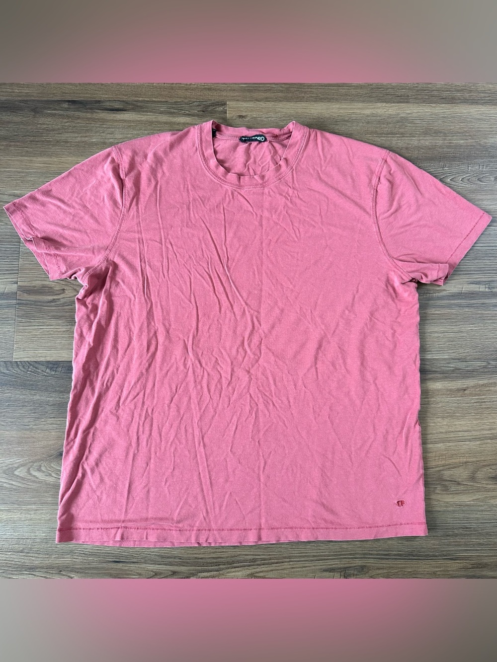 Tom Ford Mens Red Crew Neck Cotton T-Shirt Size 54 IT US XL* Casual Classic Tee